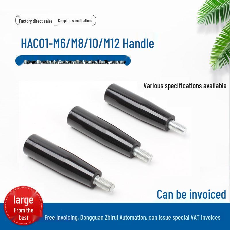 Straight Rod Fixed Handle Grip - HAC01-M6/M8/M10/M12 M6 Rod Grip