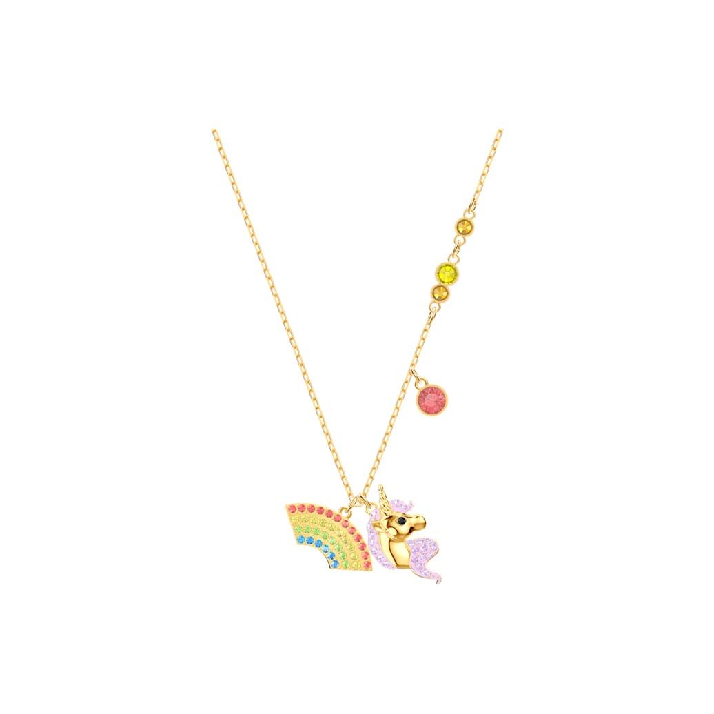 

Swarovski Out Of This World Rainbow Dream Unicorn Crystal Necklace Women necklace 5468314 Box (Random Color)