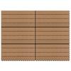 Day and Night - Day and Night Porch Tiles 6 Pcs WPC Brown 60x30 Cm 1.08 M²
