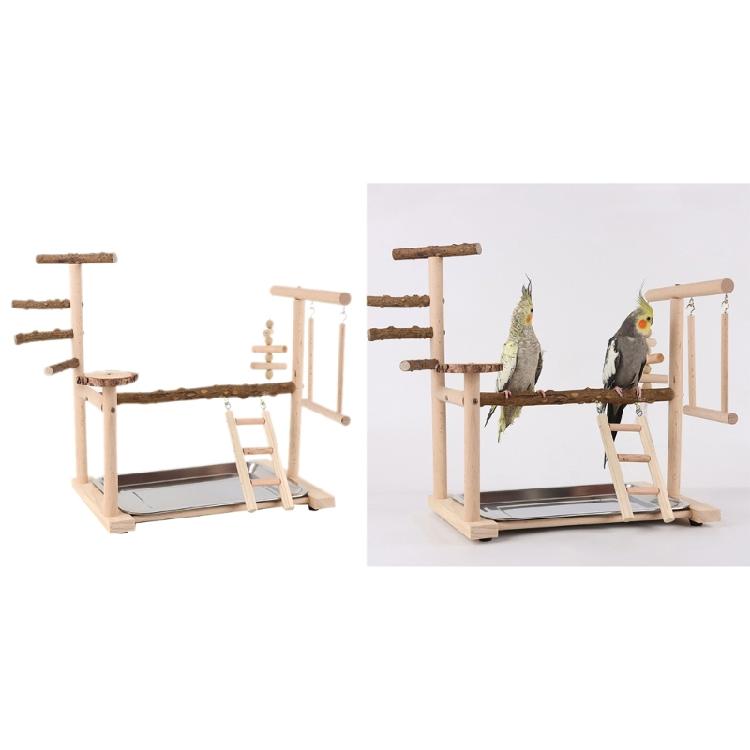 Pet Bird Cage Funfair Stand Swing Parrots Swing Gym Toy Funfair Training