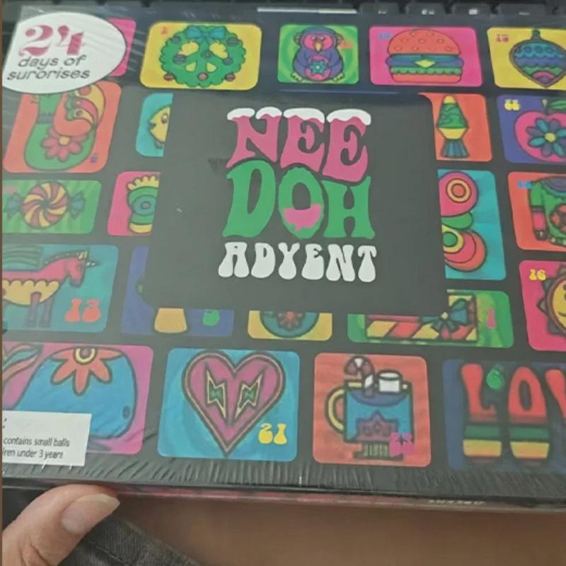 3D Christmas Advent Calendar 2025-24 Days of Sensory Surprises - Squishy Toys with Fun Shapes and Textures 24 Doh Toys In One Calendar