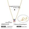 Wanxing 18K Gold Stainless Steel Zircon Necklace: European & American Women's Light Luxury Classic Style