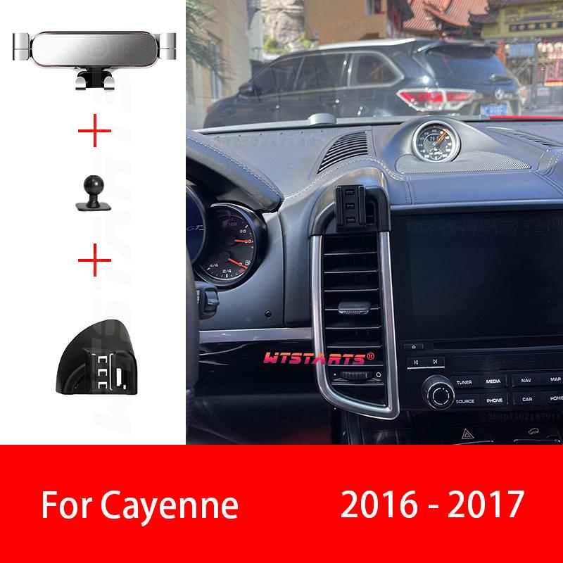 Car Phone Holder GPS Navigation For Porsche Cayenne 9PA 9YB 2010-2017 Adjustable Rotating Phone Holder Base Interior Accessories