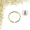 KODY PIERCING 10K Gold Piercing Jewellery Nose and Tragus Hoop Ring Seamless 8mm - Quality Piercing