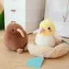 Cute Animal Parrot Plush Doll Simulation Furry Birds Keyrings Bird Plush Keychain  Boys And Girls