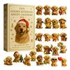 Christmas Advent Calendar Retriever Dog Design 2025 24-Day Countdown Christmas Tree Pendant Festive Ornaments
