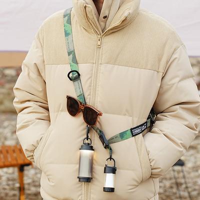Outdoor Camping Molle Sling Shoulder Strap with Hanging Ring Quick Release Bag Strap Adjustable Crossbody Strap