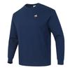 Logo Design Casual Loose Breathable Round Neck Long Sleeve T-Shirt Men Tops Blue 628138-14