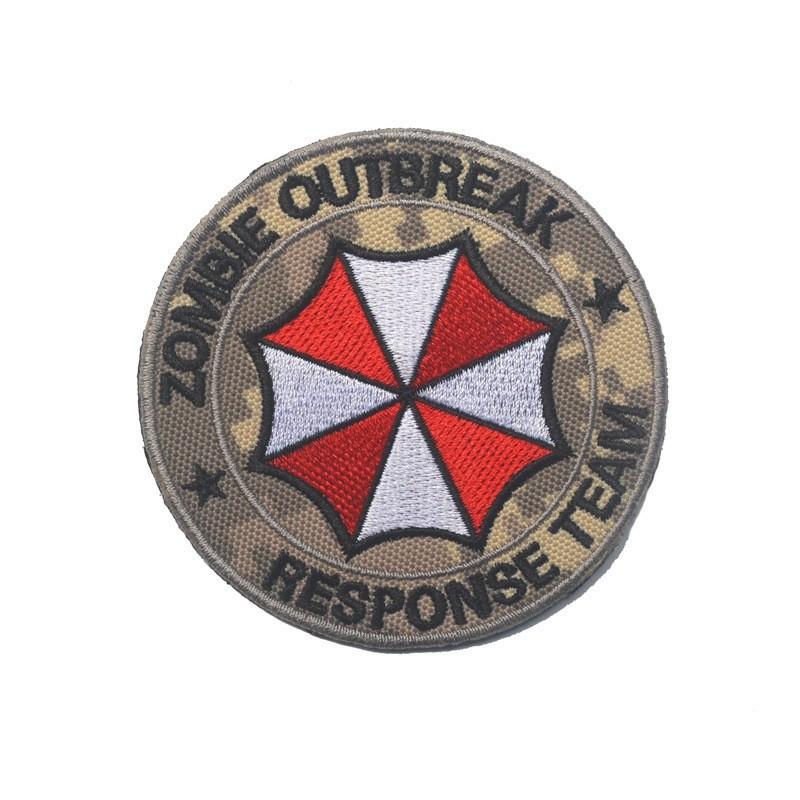 Biohazard Embroidered Velcro Patch With Nylon Polyester Material For Cosplay And Costume Accessories
