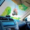 Niedliches Cartoon Acryl Schwein Auto Hängeornament für Elektrofahrzeug Innendekoration