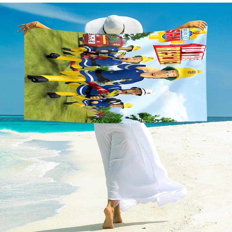 1pc Fireman Sams Seasonal Adventures beach towel,quick drying absorbent beach towel,outdoor sports swimming beach towel,Soft and comfortable Y72839