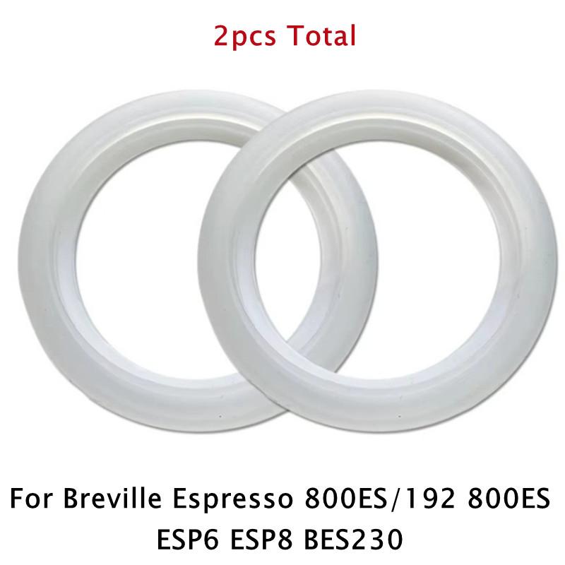 

2pcs 50mm Silicone Steam Ring For Breville 800ES/192,800ES,ESP6,ESP8,BES230 Breville Espresso Machine Group Head Gasket Seal