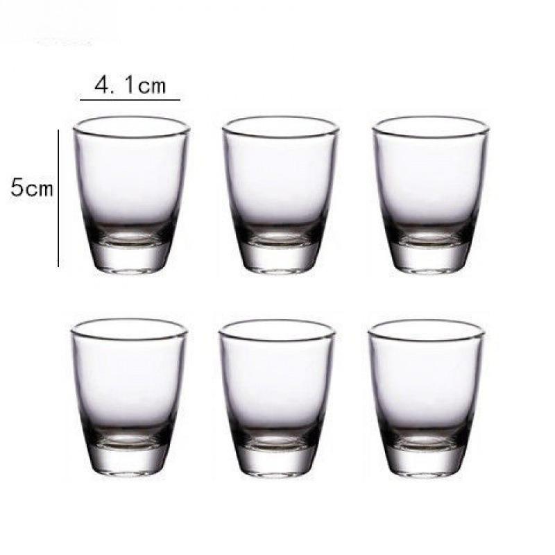 Shot Glass Transparent Baijiu Cup Exquisite Small Wine Glass Bar Foreign Wine Glass Chinese Style Vodka Glass Home Accessories