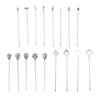Skull Cocktail Picks Reusable Olive Skewers Martini Garnish Sticks Stainless Steel Toothpicks for Drinks Appetizers Bar