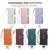 Crossbody Wallet Card Slots Phone Case for IPhone 17E 16E Air 17 16 15 Plus 14 13 12 11 Pro Max Leather Bracket Protect Cover