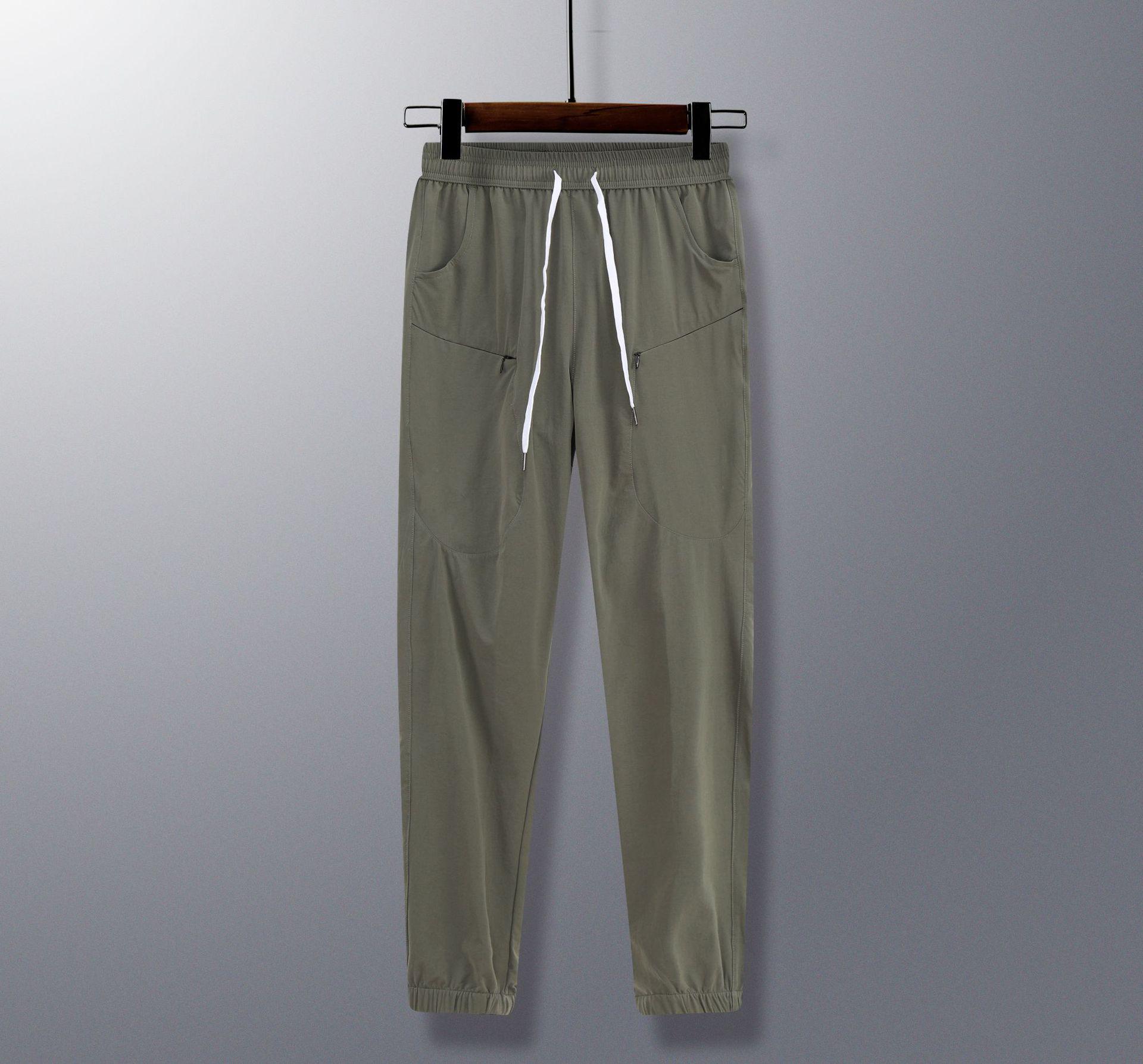 

Унисекс Быстросохнущие Прохладные Свободного Кроя Эластичные Фитнес Брюки 3XL армия зеленый