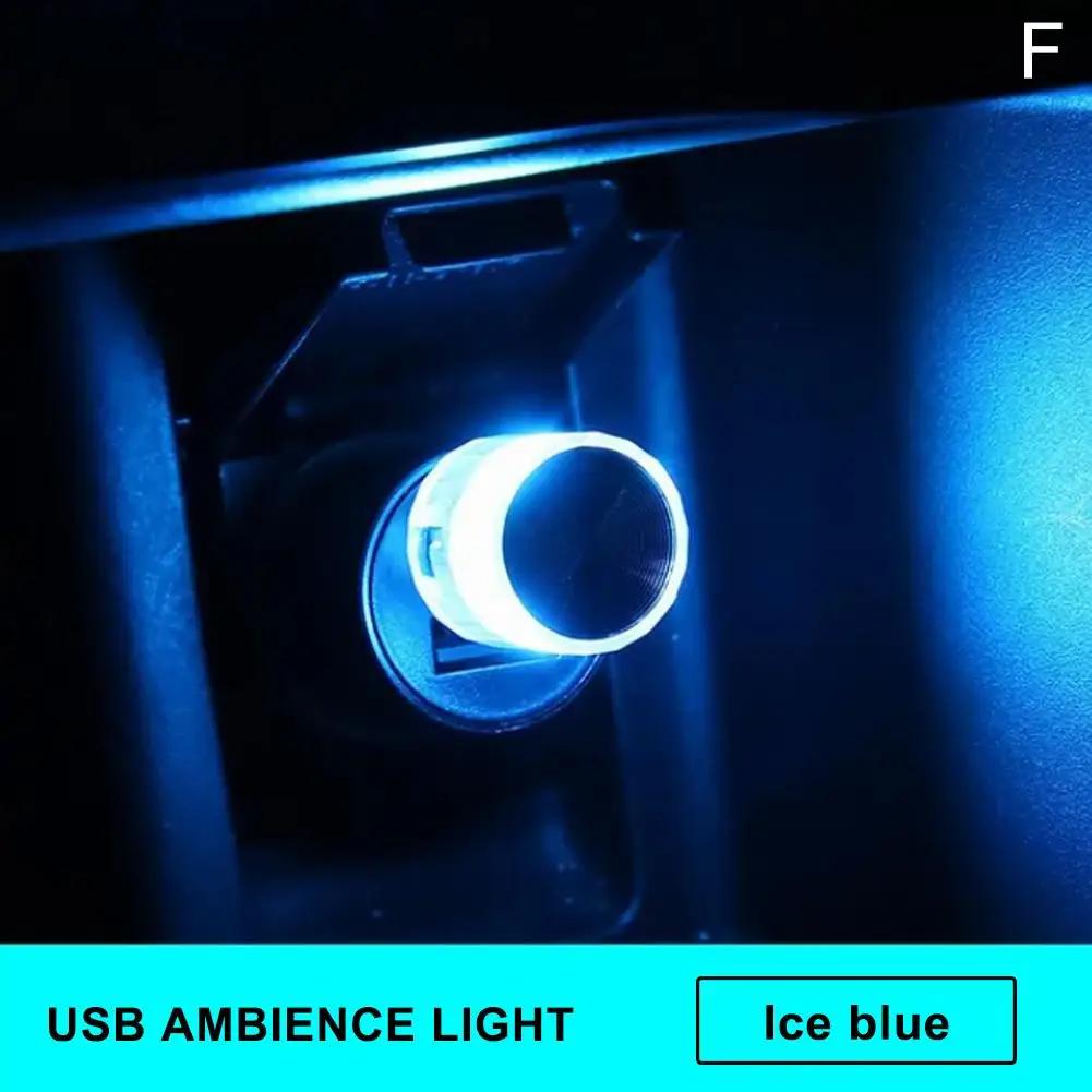 Car USB Interior LED Ambient Light Interior Atmosphere Light Colorful Environment Auto PC Decoration Lamps Computer S5Z2