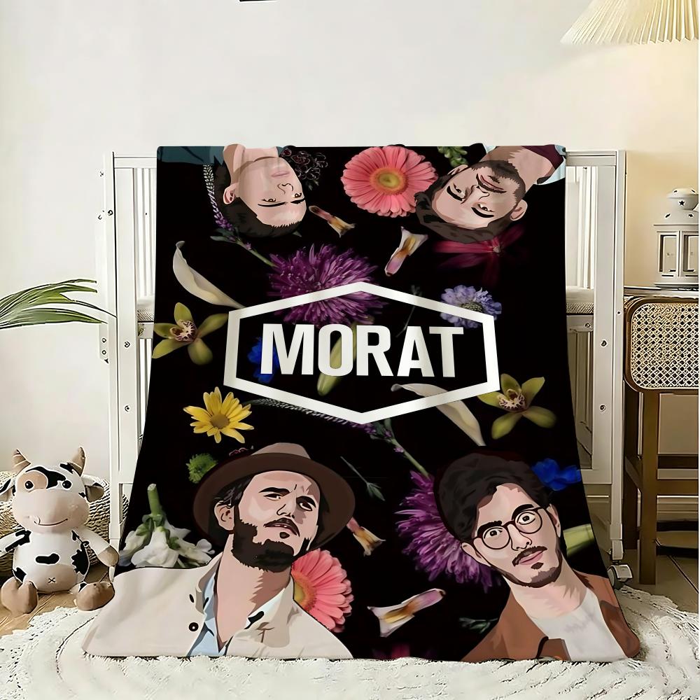 Rock Band Morat Balas Perdidas Throw 240g Flannel Blanket Lightweight Soft Skin-friendly Summer Thin Throw Blanket