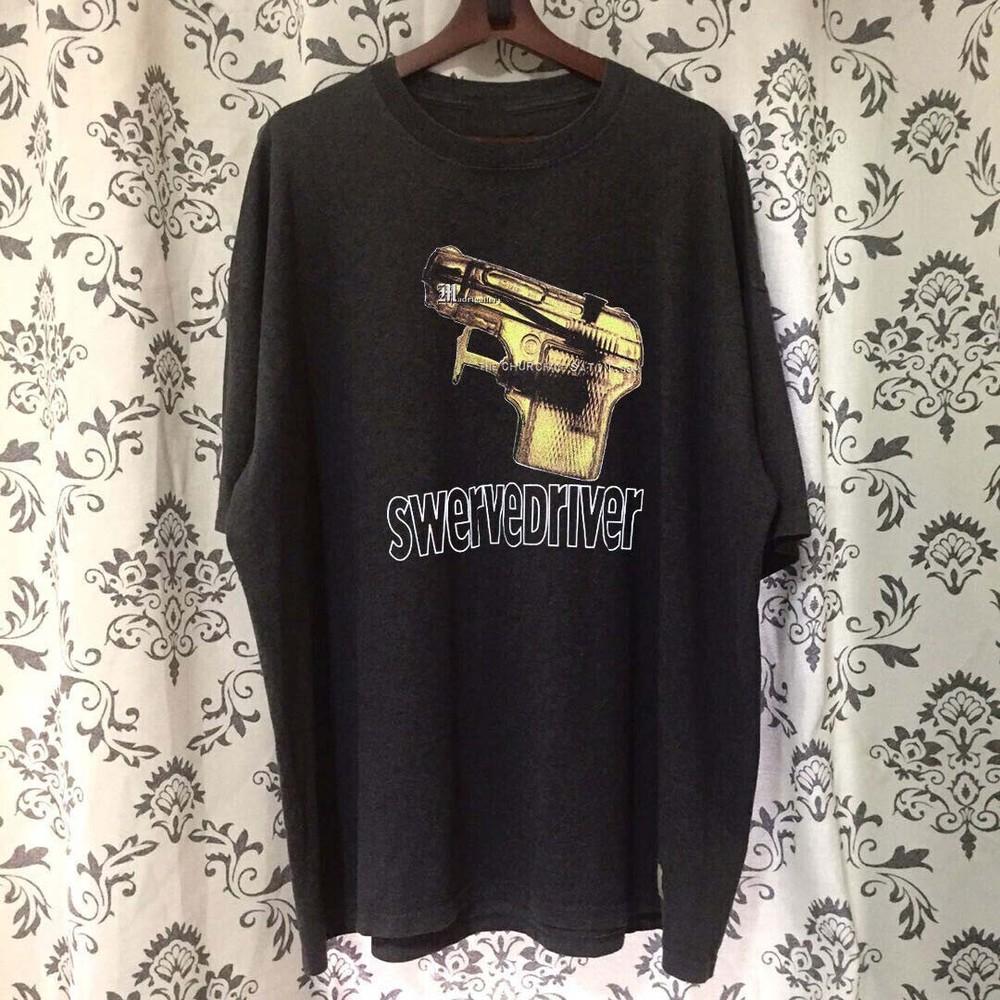 Swervedriver Black Cotton T-Shirt Gift For Fan Unisex T-Shirt M