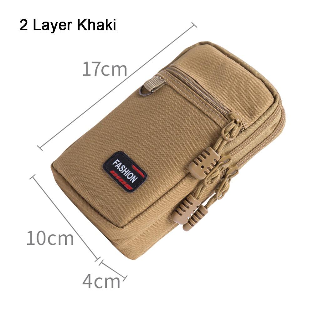 1Pcs 7 Inch Belt Waist Bag Wear-resistant Mobile Phone Bag Durable Phone Pouch  for Outdoor Camping