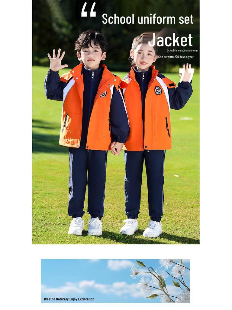 Elementary Student Seasonal Uniform Set: Windbreaker & Winter Outfit