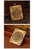 Authentic Brass Vajra Gawa Box: Retro Tibetan Tangka Art Piece