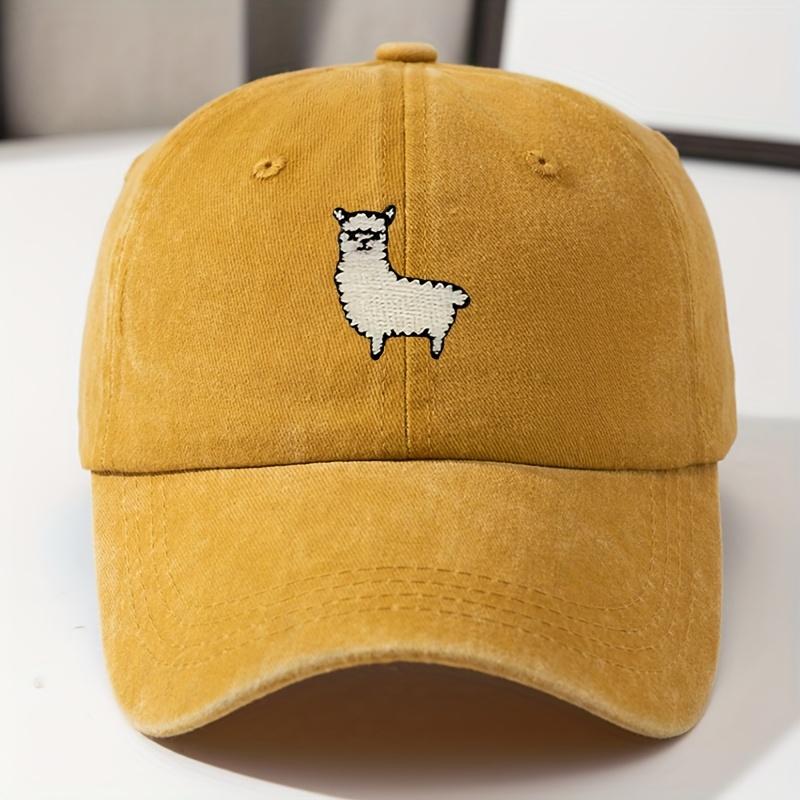 Cute Sheep Pattern Baseball Hat for Men and Women, Versatile for Daily Leisure, Duck Tongue Hat, Travel Hat