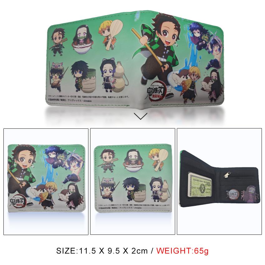 Japan cartoon comics Demon Slayer: Kimetsu no Yaiba - Infinity Castle Arc Cartoon Coin Purse Portable Card Holder 7567
