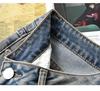 Women's High-Waist Embroidered Straight-Leg Jeans - Floral Ethnic Style for Spring & Autumn