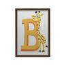 Plakat Śmiejąca Się Żyrafa Przy Literze B Plakat Śmiejąca Się Żyrafa Przy Literze B, 30X40 Cm, Rama Aluminiowa Czarna, Papier Matowy 230 Gsm