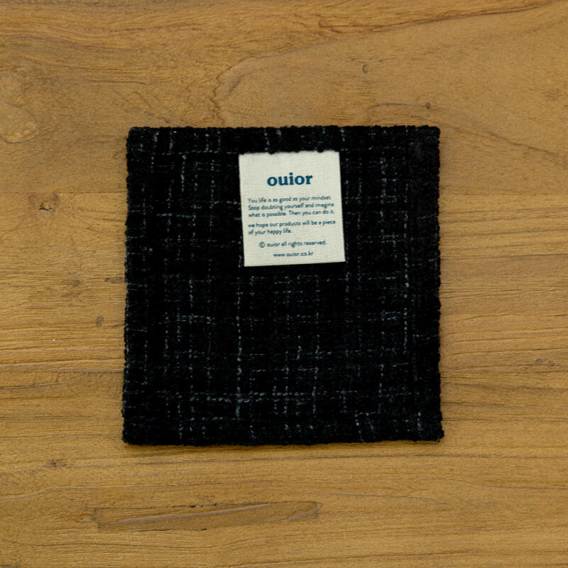 

Square tea coaster tweed (5 colors) 5. tweed white
