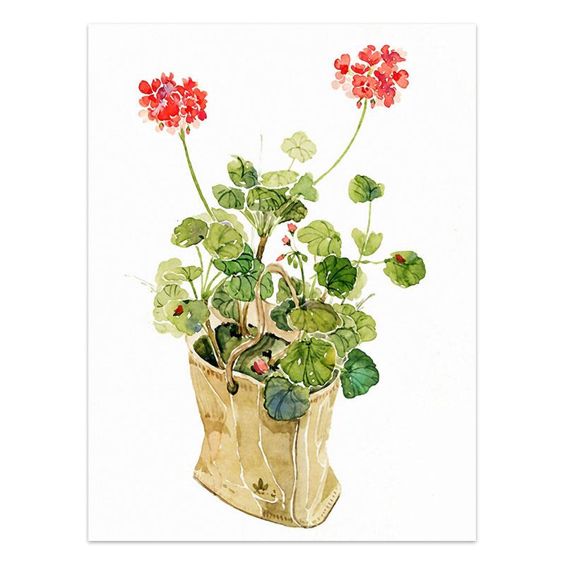 

Акварельные растения, цветы, холст, картины, подсолнечник, ботанический принт, постер с листьями, декоративная картина для гостиной, домашний декор 30x40cm No Frame