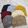 Matching Crochet Toe Cap Kerchief Hat Women Hat Korean Style Hat Woolen Weave Hand-Knitted Hat
