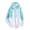 Loose Teens Gradient Color Couple Hooded Outdoor Sports Jacket