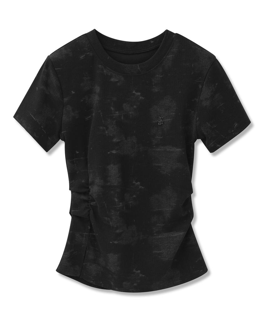 AVANDRESS Gina Fog Shirred Jacquard Tee_2 Colors