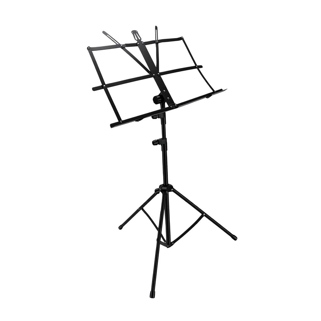 Black Music Stand Height Music Stand Folding Portable Guitar Sheet Shelf