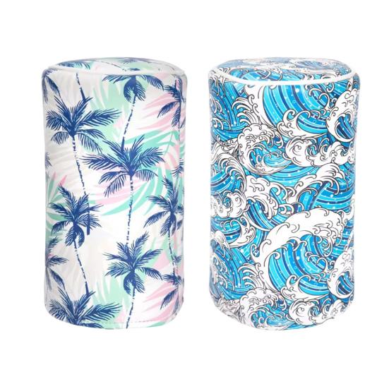 Hawaiian Style Golf Club Cover Sea Wave Tropical Pattern Barrel Driver Headcover Faux Leather Fairway Wood Head Covers Golf Gifts for Men Father