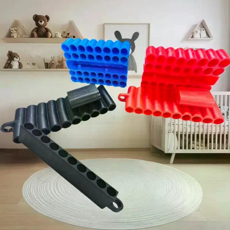 Practical 2/3/5pcs Tool Racks with 10/22/32 Slots; Designed for 1/4" Hex Shank Screwdriver Bits
