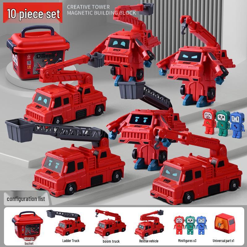 

Детский набор магнитных строительных блоков - Обучающий автомобиль Кинг-Конг