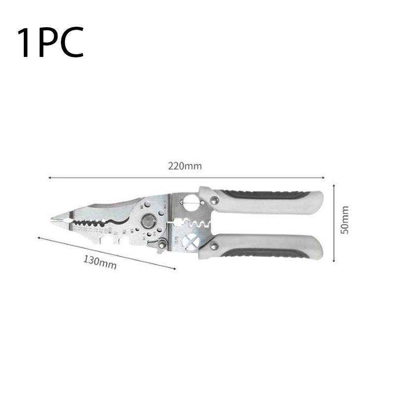 Multifunctional Wire Stripping Adjustable Automatic Wire Stripper Industrial Grade 7inch Crimper Cable Cutter Portable Hand Tool