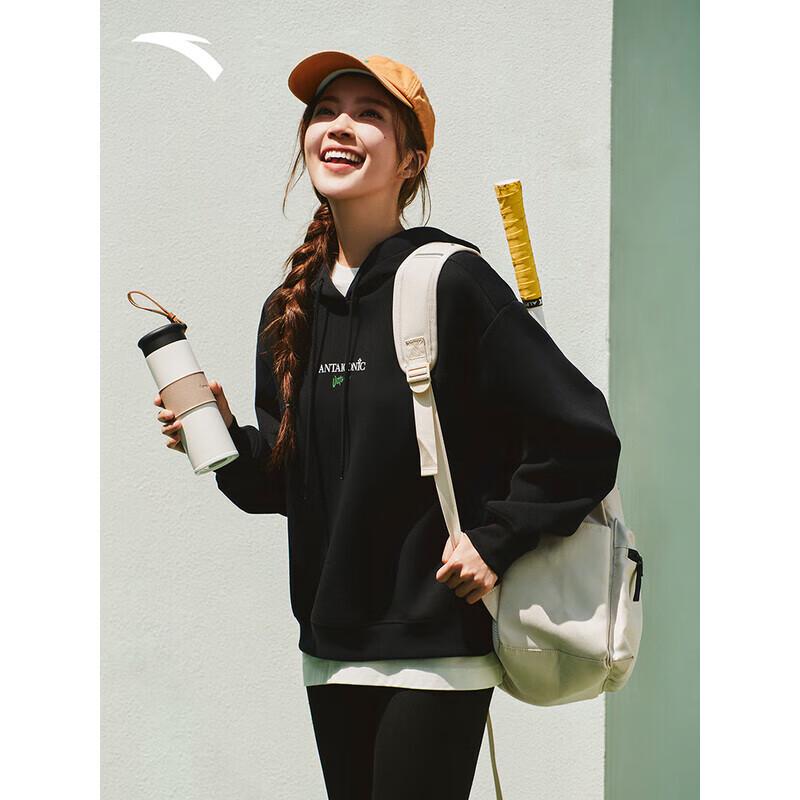 ANTA Women s Easy-Care Printed Hooded Sweatshirt M