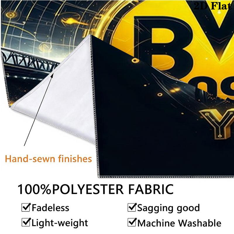 Borussia Custom Name Wall Tapestry Aesthetic Wall Hanging Printed Fabric Blanket Decorative Tapestries for Bedroom Living Room Home Decor