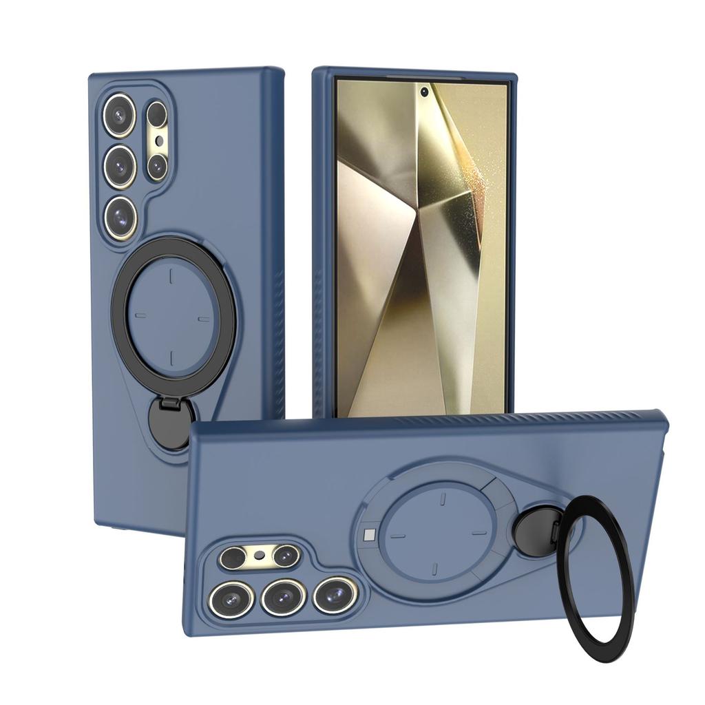 For Samsung Galaxy S24 Ultra Magnetic Phone Case,Soft TPU Kickstand MagSafe Phone Cover for Samsung Galaxy S24 Ultra