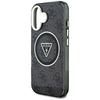 Etui Guess Iml Metal Glitter 4G Circle   Triangle Magsafe Do Iphone 16 Czarny