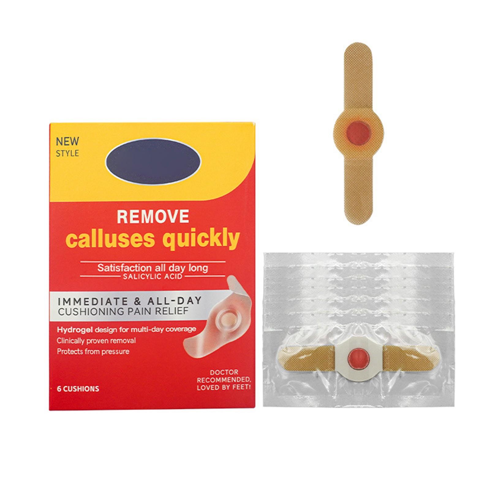 

Foot Patch, Corns Patch, Sole Skin, Thickened Stratum Corneum, Calluses, Dead Skin Patch, 6 Pcs One Size белый