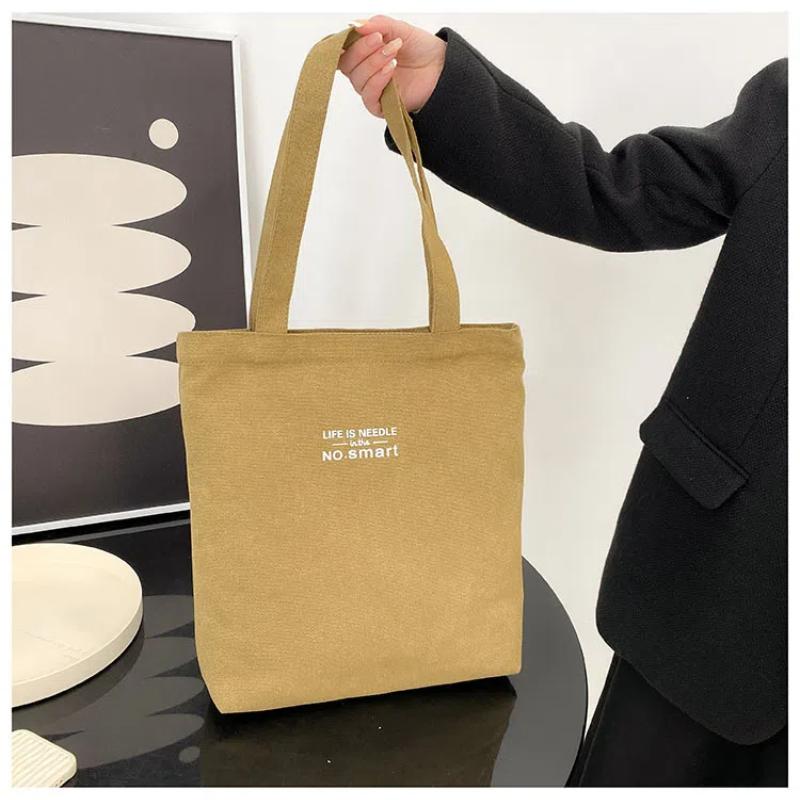 Women Canvas Tote Casual Shoulder Work Bag Large Capacity Top Handle Bag Multifunction Big Shopping Handbag