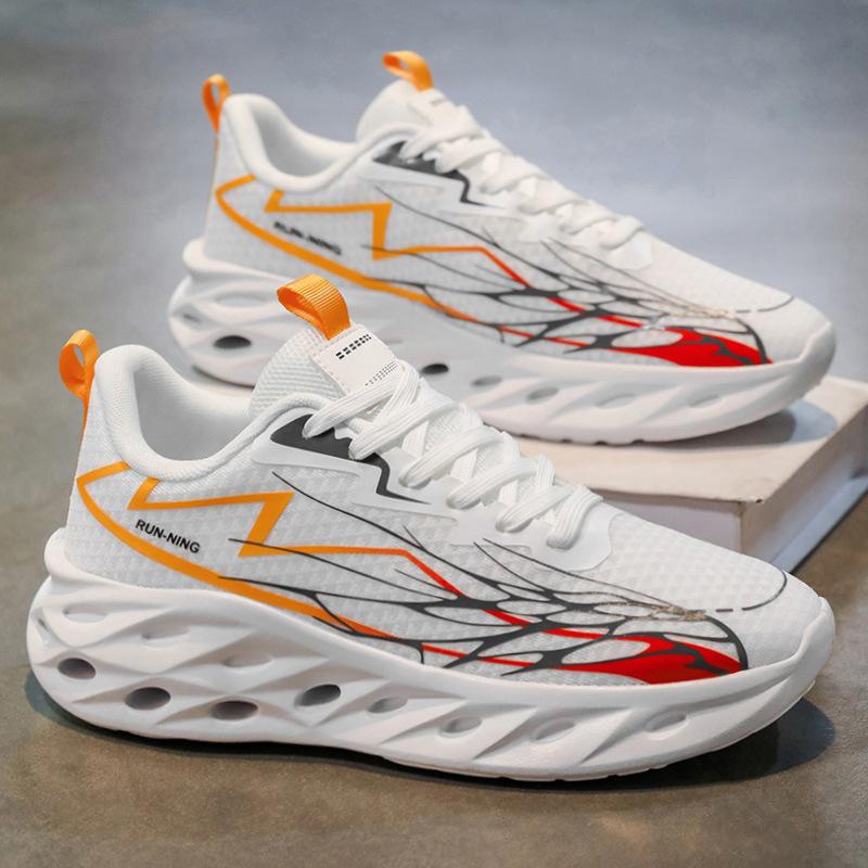 

Мужская сетчатая обувь весна и осень дышащая повседневная обувь низкий верх корейская версия трендовая универсальная спортивная обувь модные летящие тканые кроссовки 39