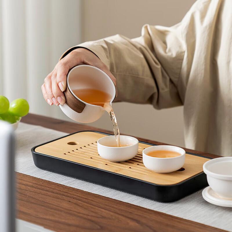 Portable Ceramic Quick Brew Travel Tea Set