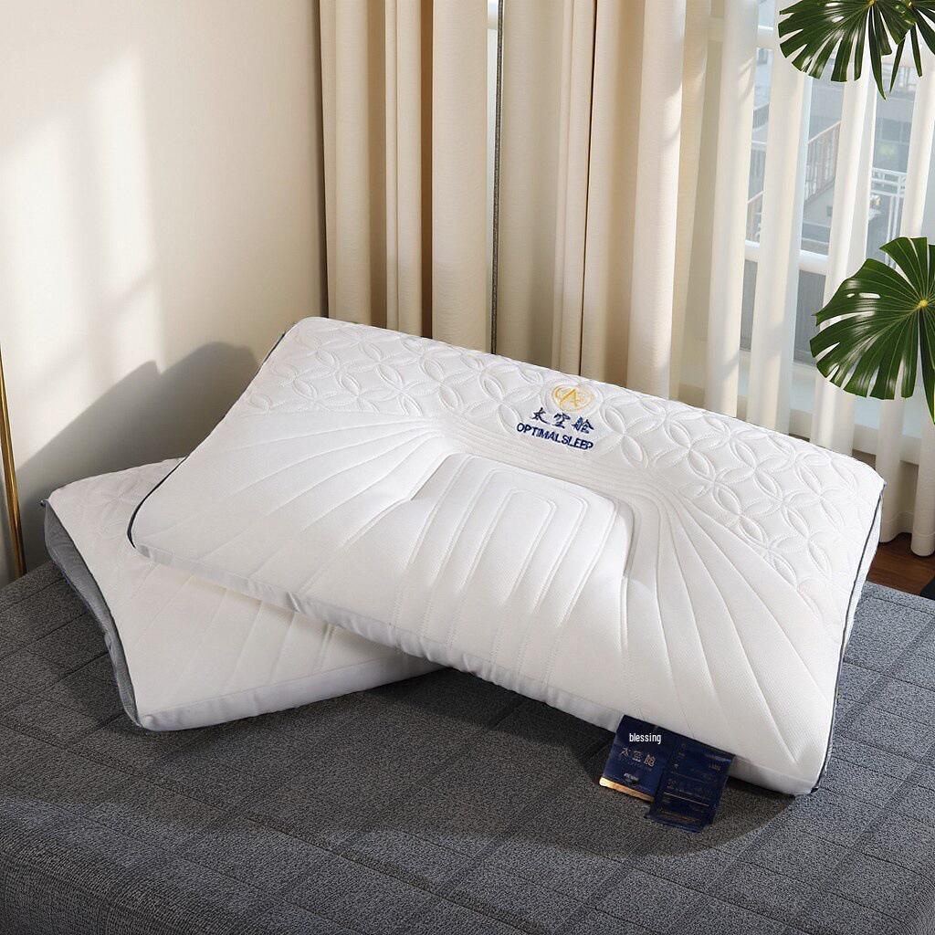 2025 Space Capsule Latex Neck Support Pillow for Business Class & Dormitory Use