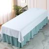 Luxury White Massage Bed Sheet with Face Hole for Beauty Salon